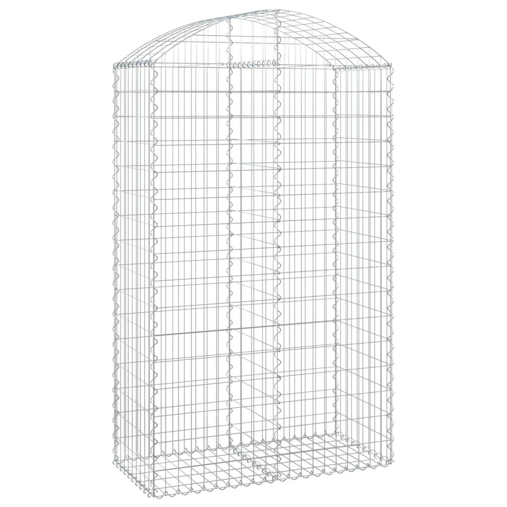 Vidaxl - Panier de gabions arqué 100x50x160/180 cm Fer galvanisé vidaXL 153438 - Image 2