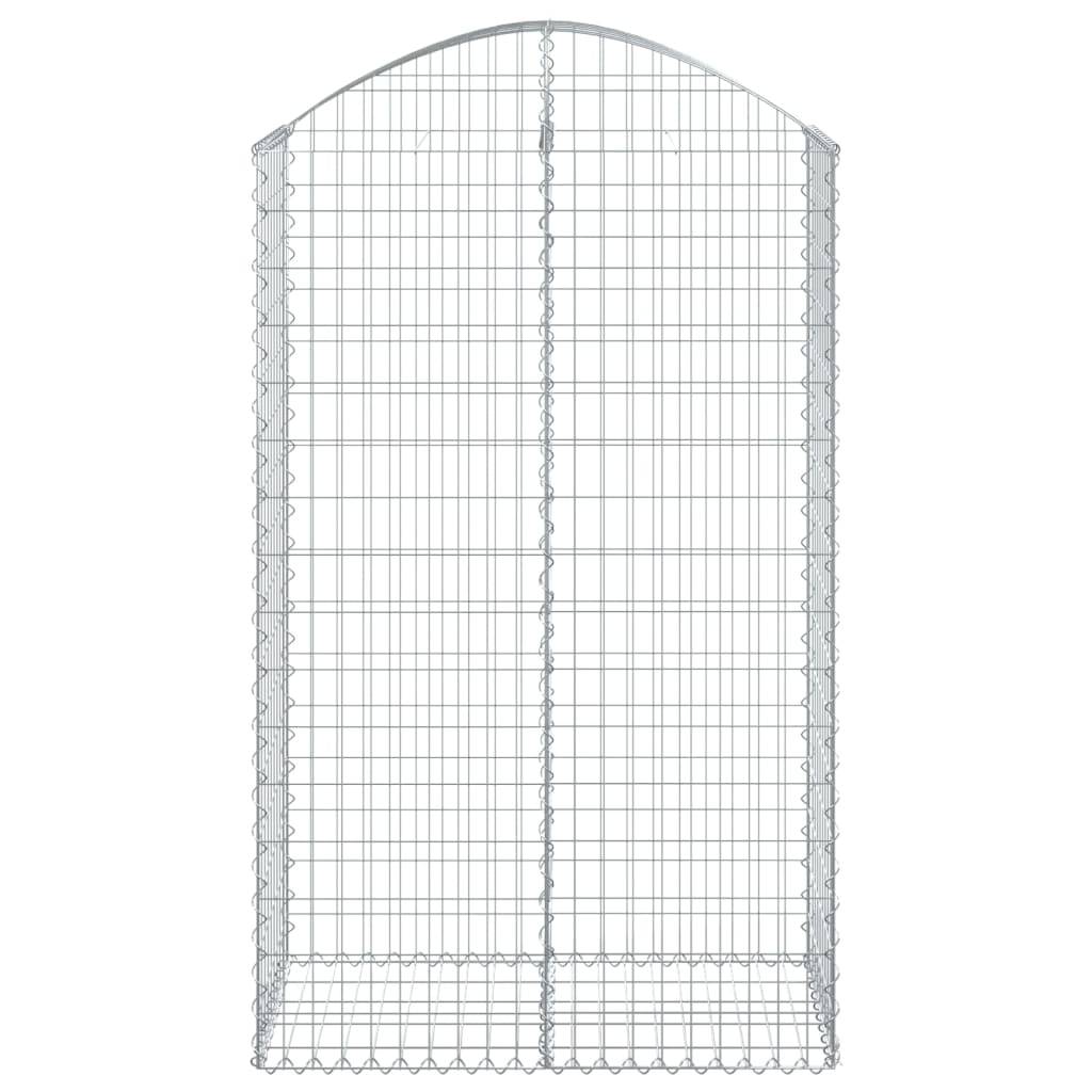 Vidaxl - Panier de gabions arqué 100x50x160/180 cm Fer galvanisé vidaXL 153438 - Image 4