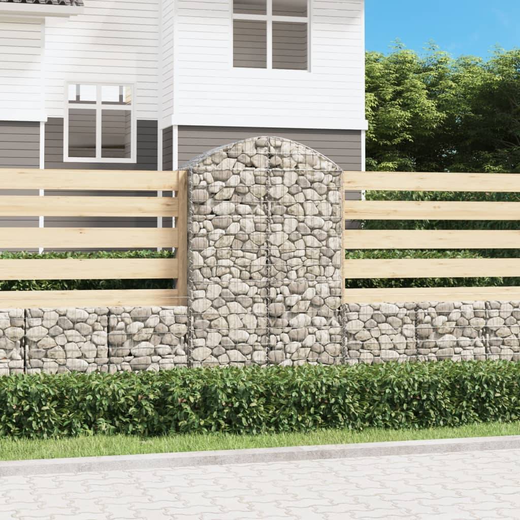 Vidaxl - Panier de gabions arqué 100x50x160/180 cm Fer galvanisé vidaXL 153438 - Image 1