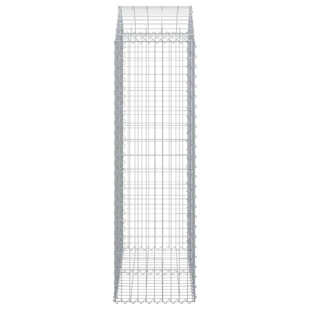 Vidaxl - Panier de gabions arqué 100x50x160/180 cm Fer galvanisé vidaXL 153438 - Image 5