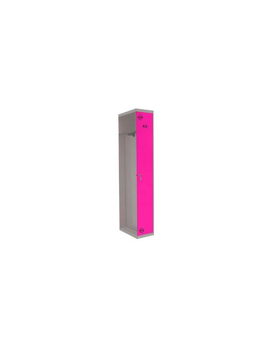 Casier-armoire Simonlocker Prof.dism.single-div 1/1 400 Add G/rs Gris/rose 1800x400x500 - Simonrack