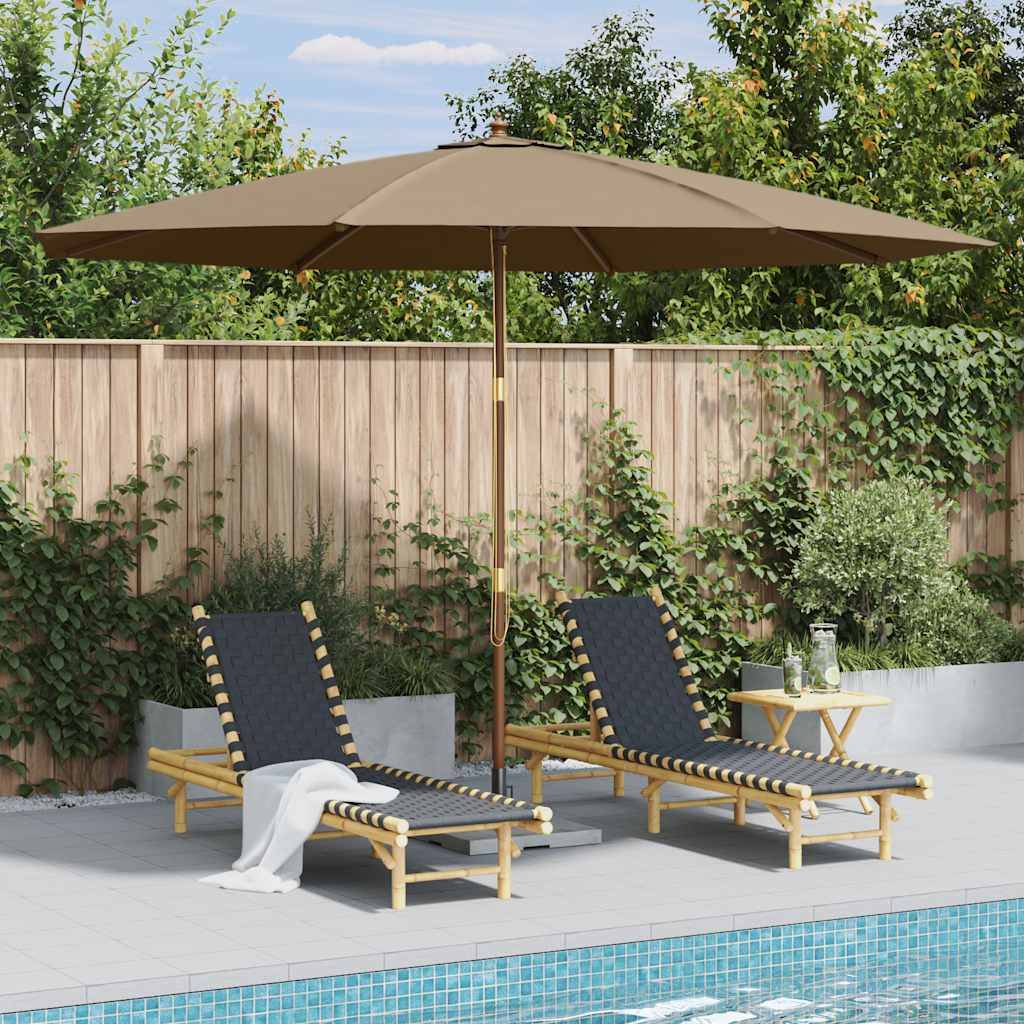 Prolenta Premium - Parasol polyester taupe 350 x 240 cm - Prolenta premium p381.7 - Image 2
