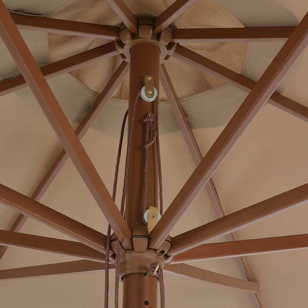 Prolenta Premium - Parasol polyester taupe 350 x 240 cm - Prolenta premium p381.7 - Image 5