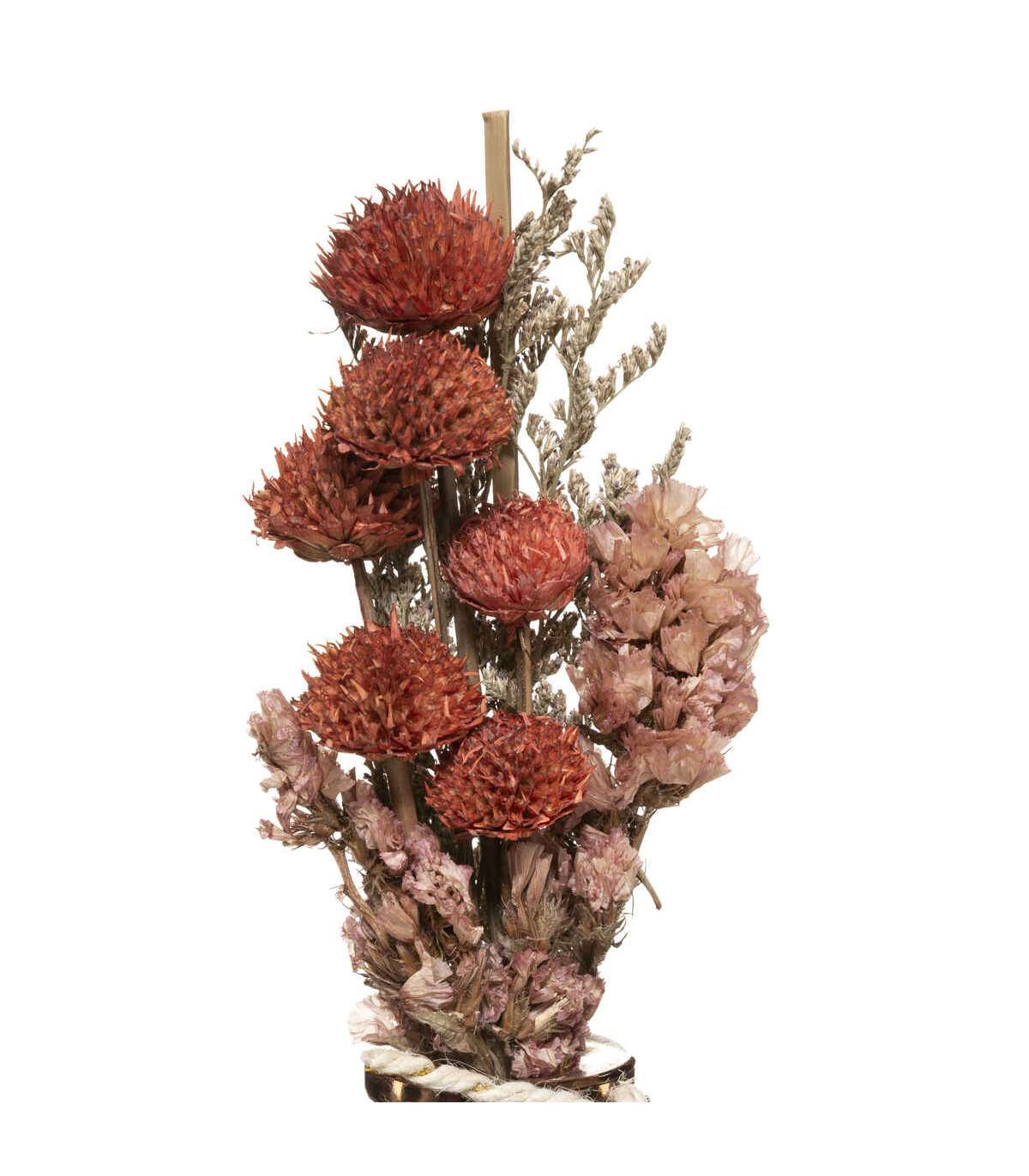 Atmosphera - Composition de Fleurs Séchées Vase en Verre H 28 cm - Image 2
