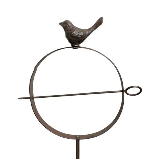 Pic en fonte et fer forgé marron 18 x 106 cm Chemin de campagne - Image 1