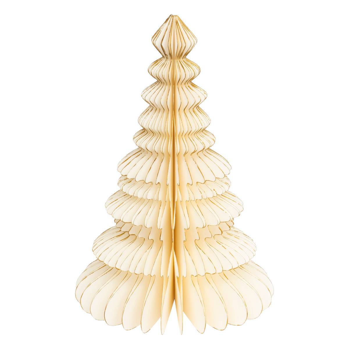 Feeric Christmas - Sapin papier H.30cm écru - Feeric Lights & Christmas - Image 1