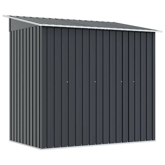 Abri de jardin métal anthracite 190 x 124 x 181 cm - PANGIVO - Image 7