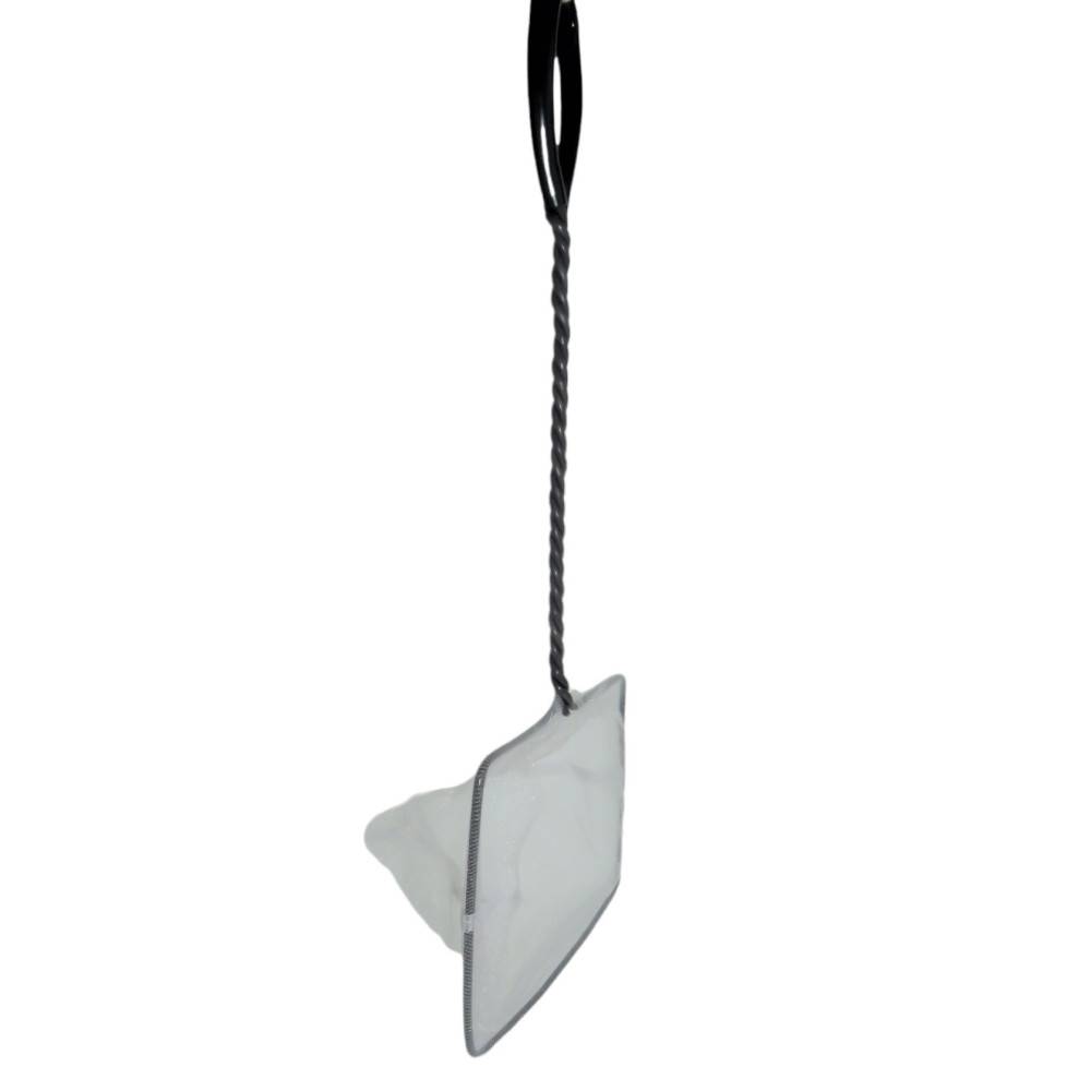 Epuisette filet blanc, maille fine, 15 cm x 13 x 40 cm, aquarium - Image 3