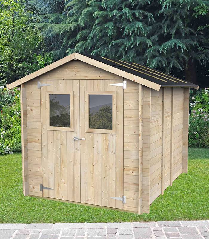 Abri de jardin en bois Hobby 3.98m² Alce 198cm*248cm - Gamm vert