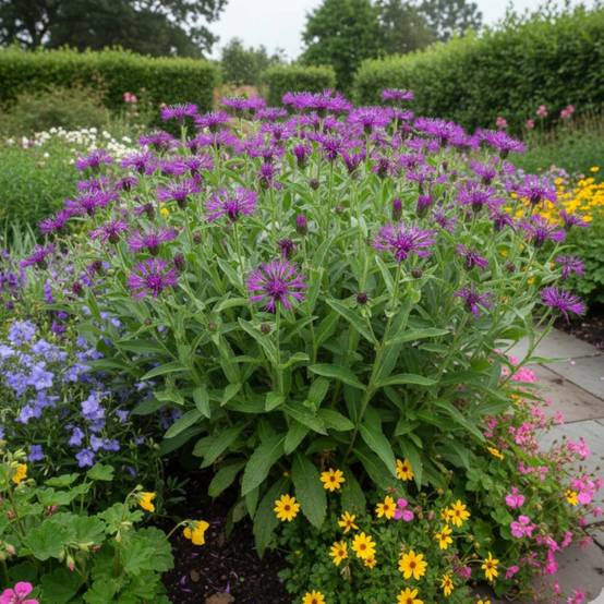 Centaurée des montagnes Amethyst Dream®, Bleuet des montagnes à fleurs Violette/ - feuillage Persistant - Godet - 5/20 cm