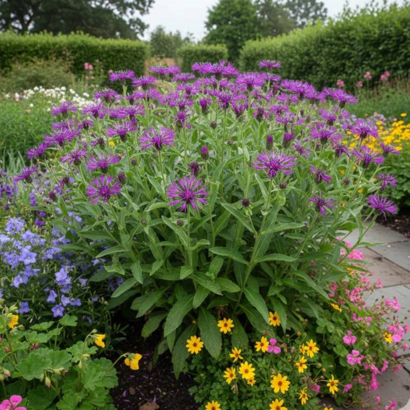 Centaurée des montagnes Amethyst Dream®, Bleuet des montagnes à fleurs Violette/ - feuillage Persistant - Godet - 5/20 cm