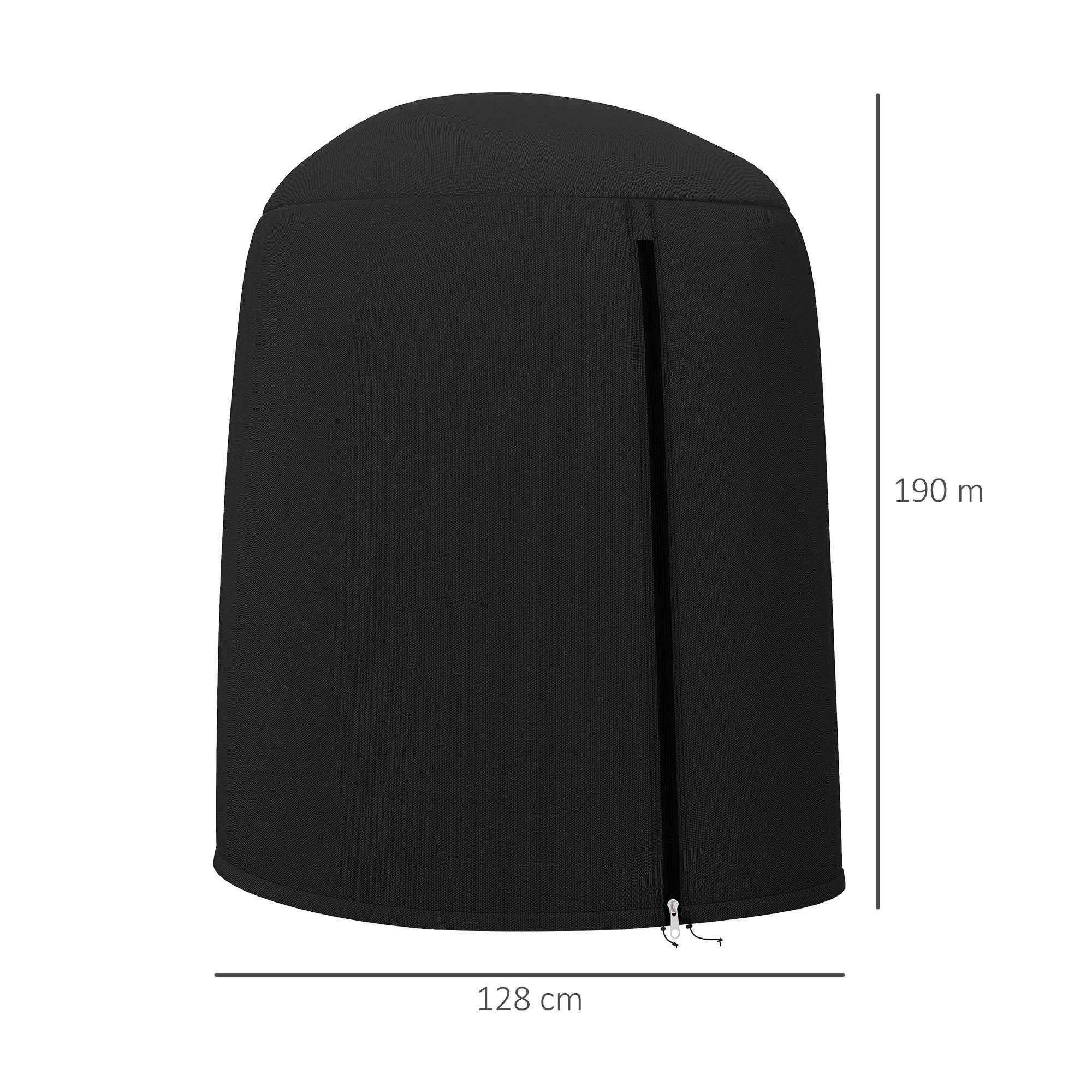 Housse de protection pour fauteuil suspendu de jardin, imperméable avec fermeture éclair, tissu Oxford Ø128 x 190H cm - Image 5