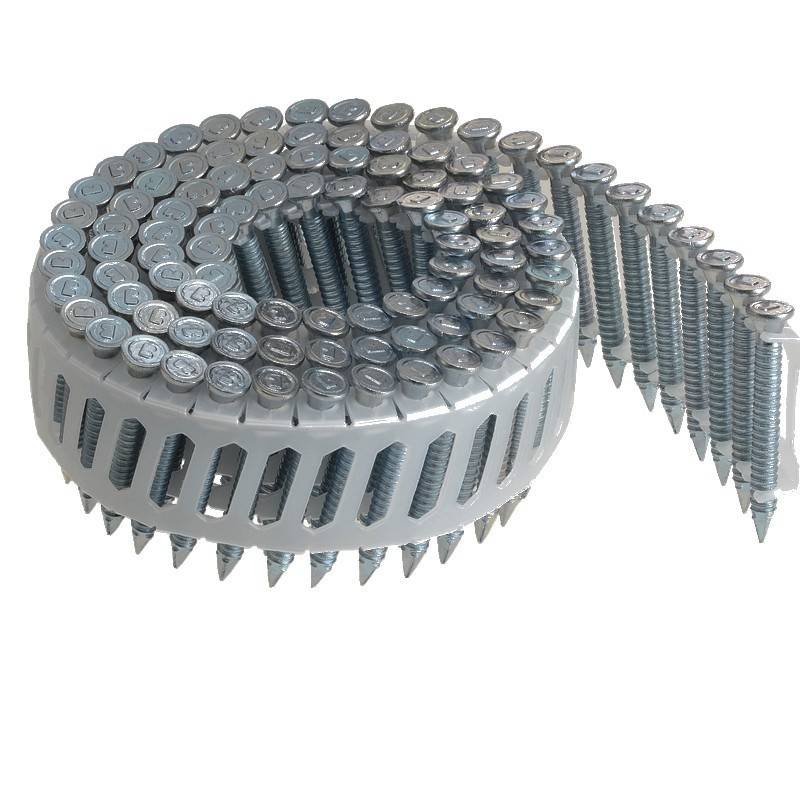 Arca - Pointes rouleaux plat en bande plastique - 16° - 4x40 mm - Annelées Galvanisées - Boite de 1800 - ARCA - SPRHN4R40G - Image 1