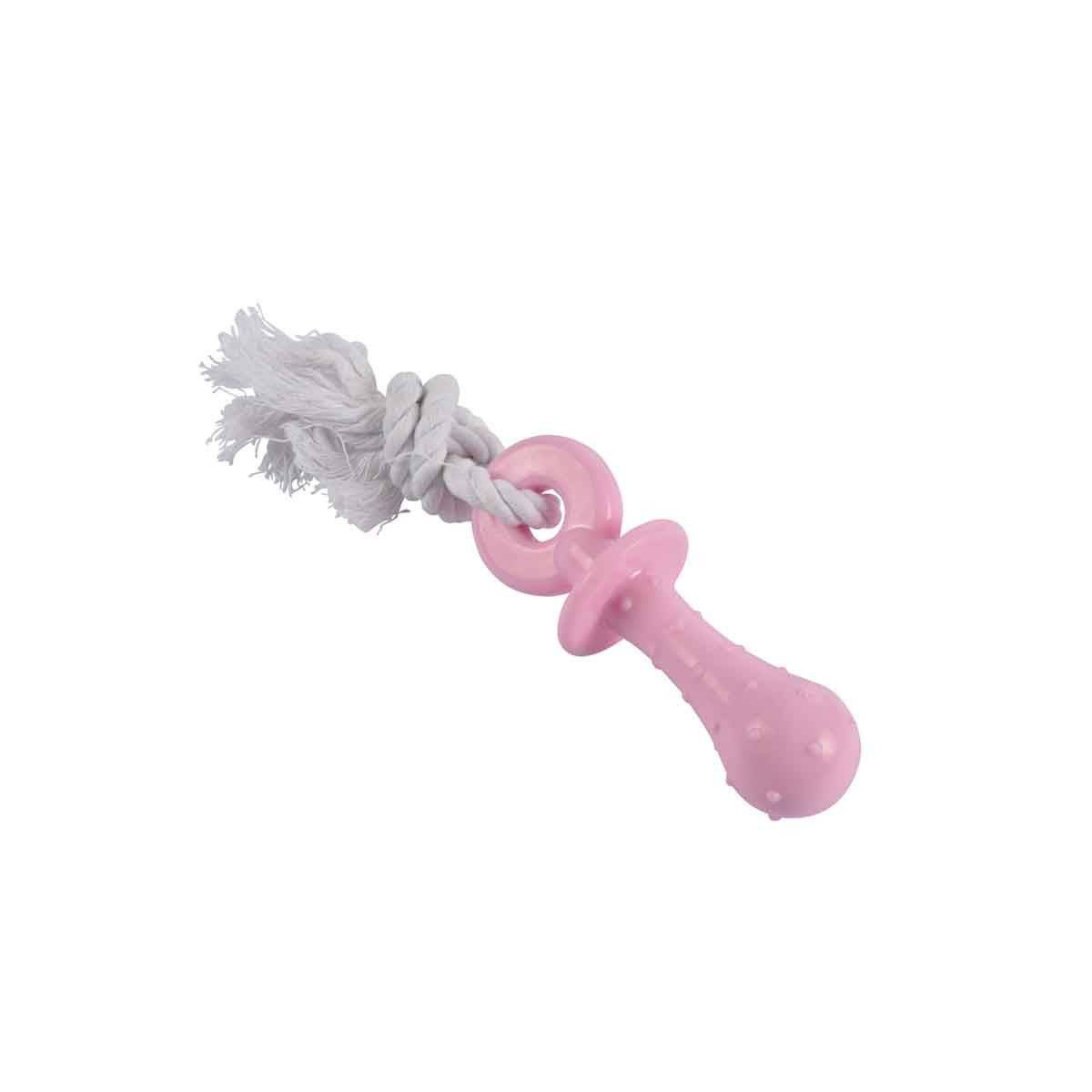 Jouet pour Chien & Chat Tétine "Puppy" 12cm Rose - Image 1