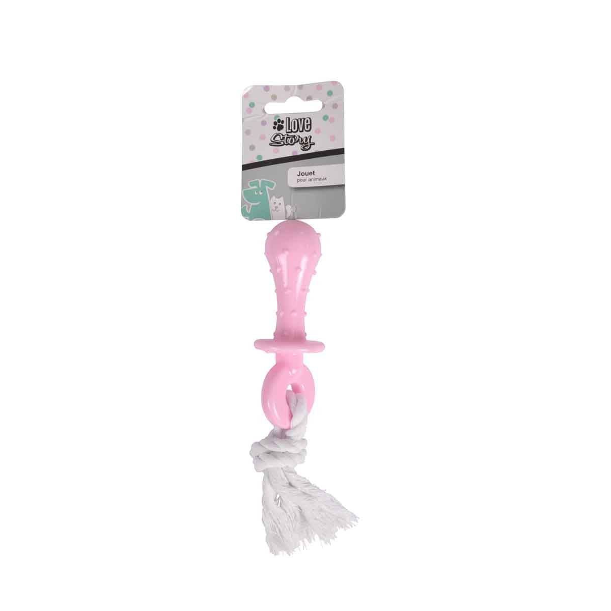 Jouet pour Chien & Chat Tétine "Puppy" 12cm Rose - Image 4