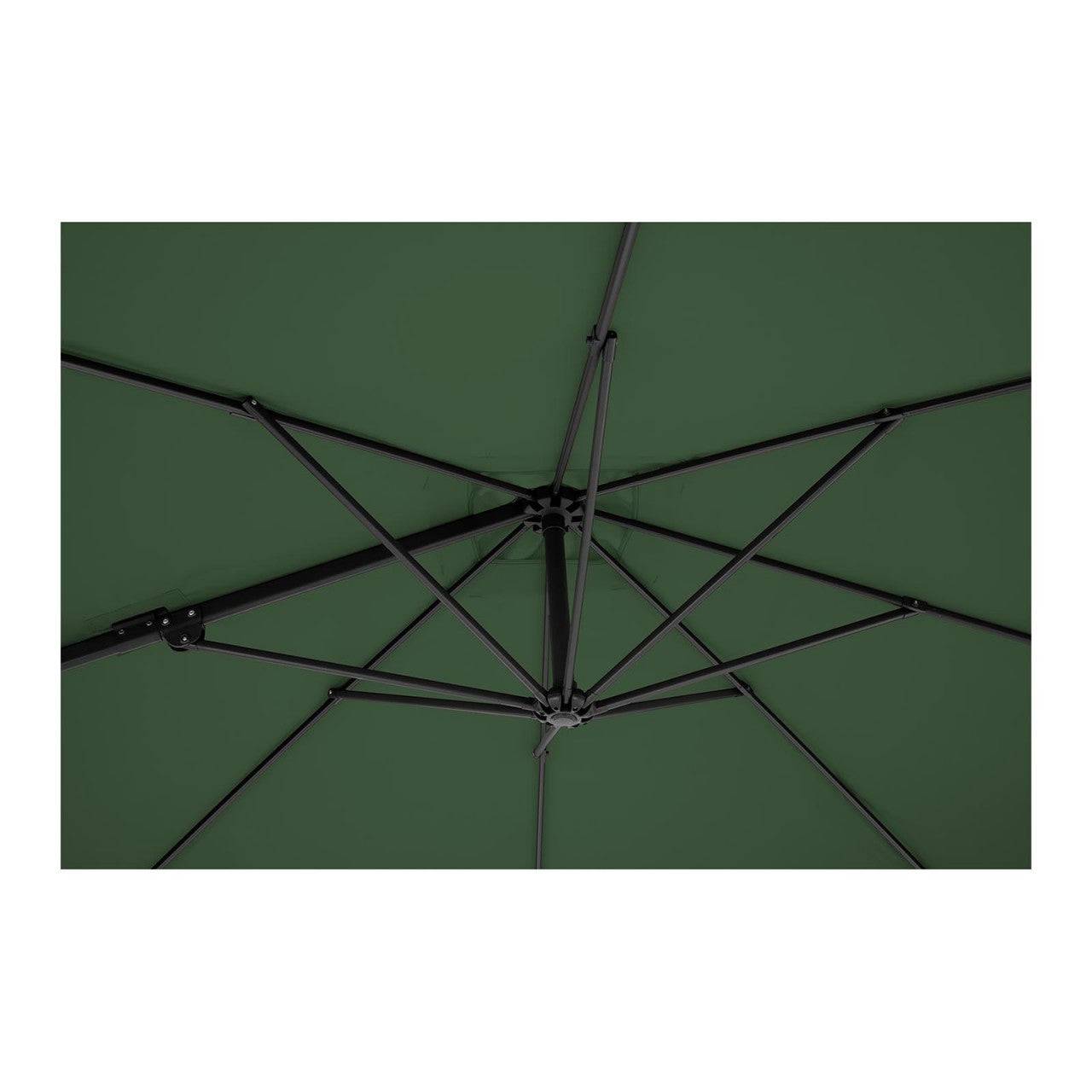 Helloshop26 - Parasol de jardin meuble abri terrasse carré 250 x 250 cm inclinable vert - Image 4