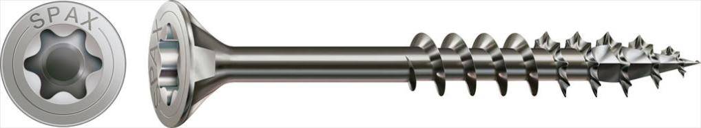 Spax - Lot de 50 vis inox tête fraisée torx SPAX, Diam.5 mm x L.60 mm - Image 2