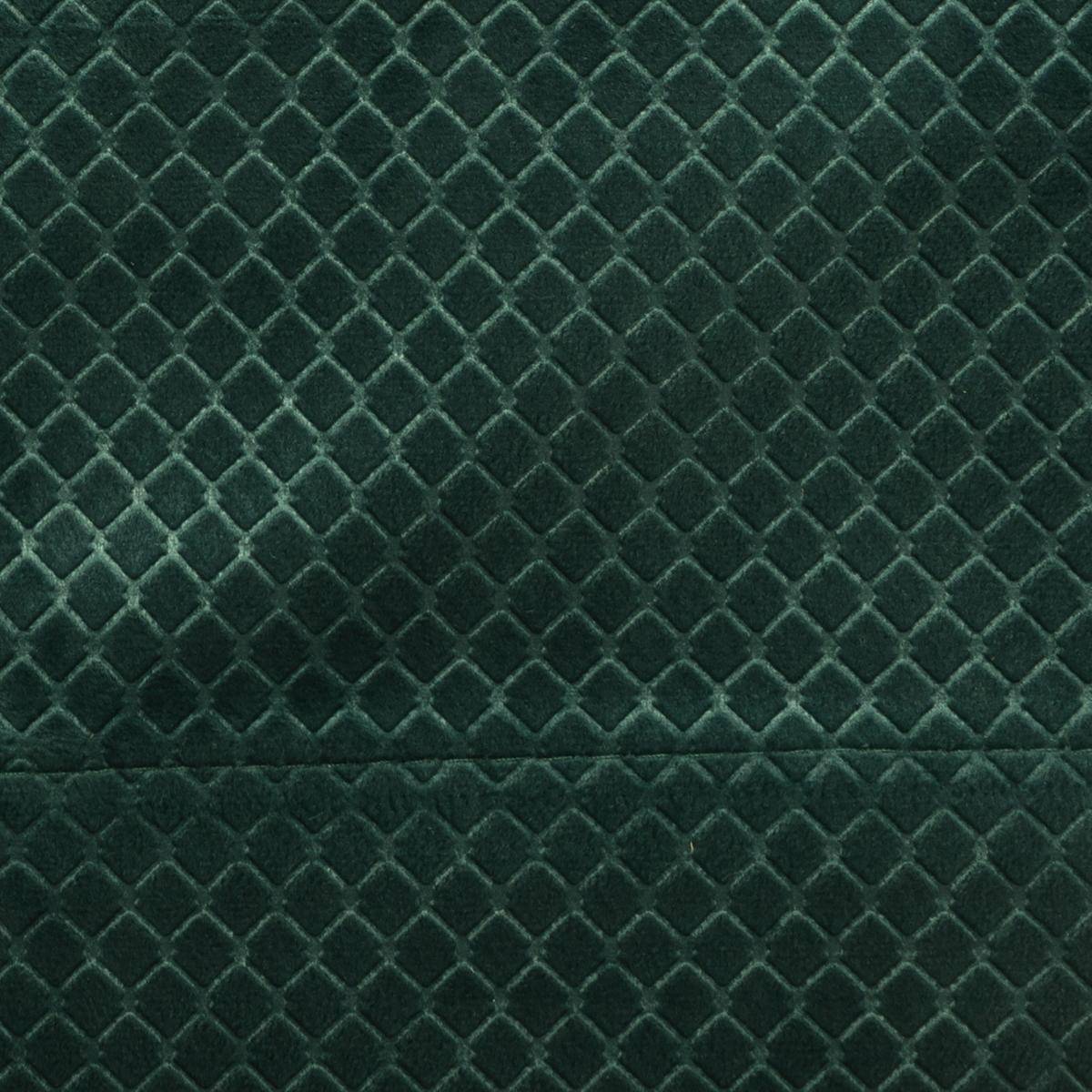 Atmosphera - Lot de 2 Rideaux à  œillets Occultant en Velours Vert cèdre motif en relief 140 x 260 cm - Image 4