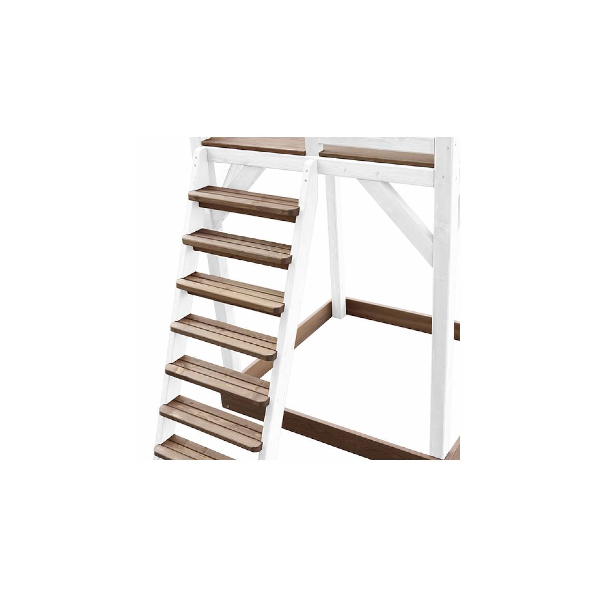 Tour de Jeux AXI Beach Tower avec Balançoire et Toboggan - Marron, Blanc et Bleu - Image 5