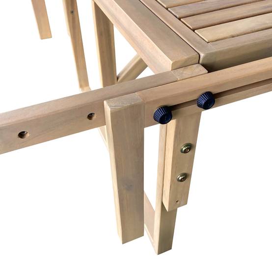 Happy Garden - Table de balcon rabattable en acacia SUMBA - HAPPY GARDEN - Image 4