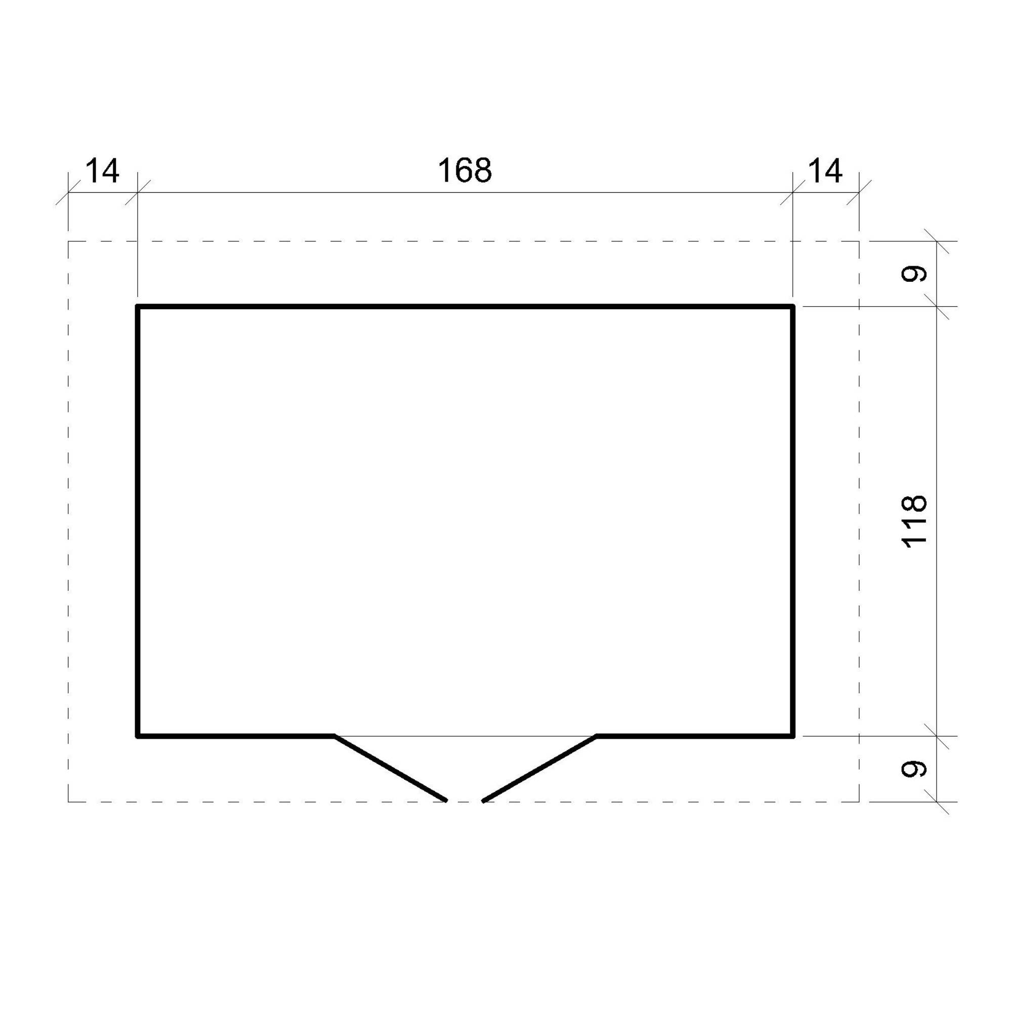 Timbela - Abri de jardin en bois I196xL136xH218 cm / 1.98 m² - Stockage extérieur - Petit abri à outils, Local à vélos - 19 mm d’épaisseur - Timbela M367F1 - Image 6