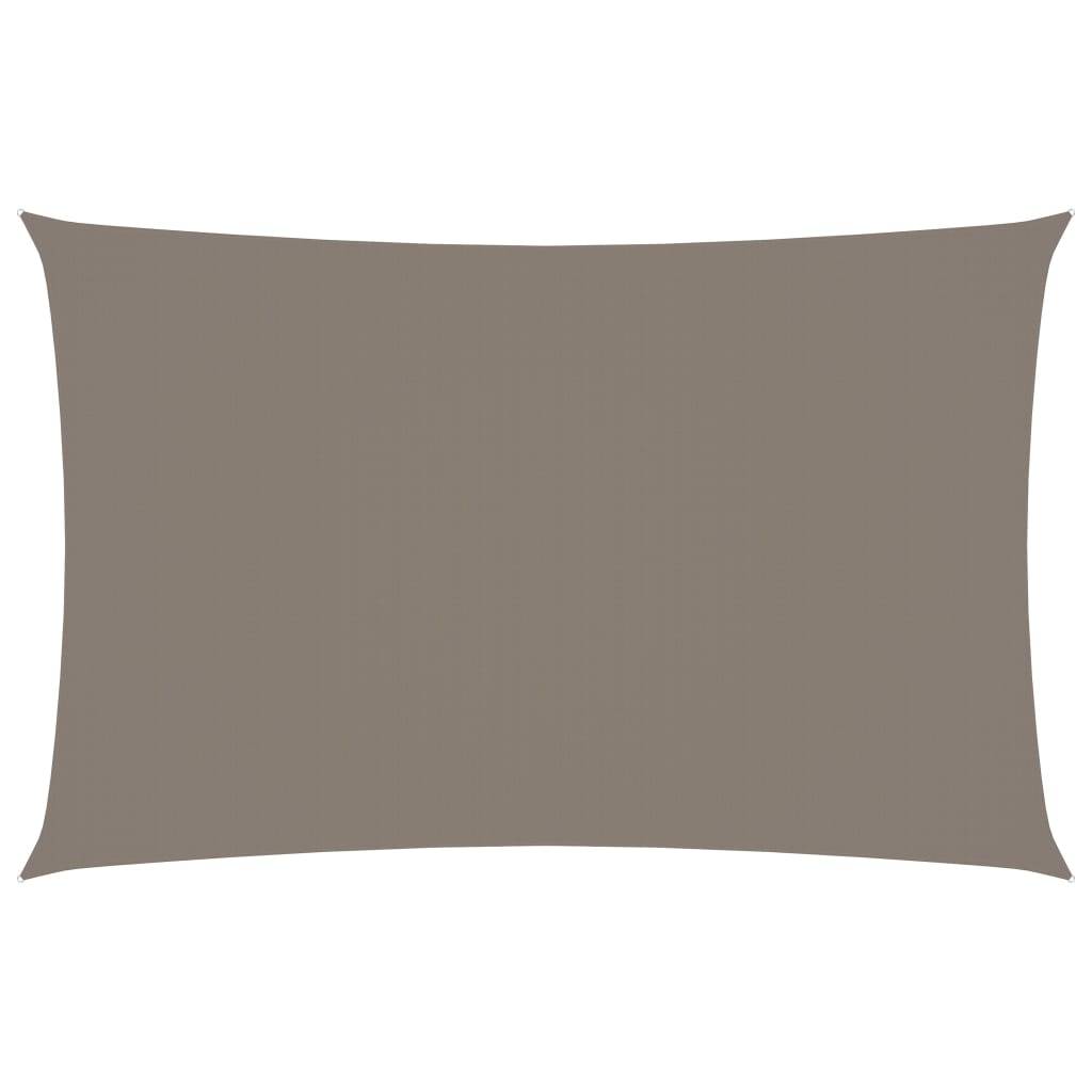 Helloshop26 - Voile toile d'ombrage parasol tissu oxford rectangulaire 2 x 5 m taupe - Image 1