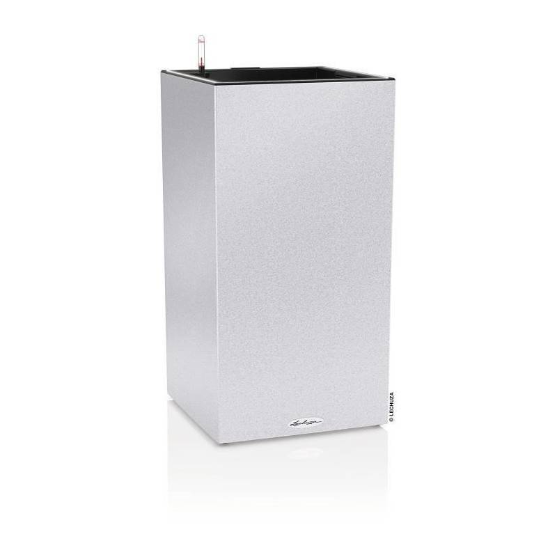 Lechuza - Pot De Fleur Lechuza Canto Stone Colonne 40 - Kit Complet Led, Blanc Quartz - Image 1
