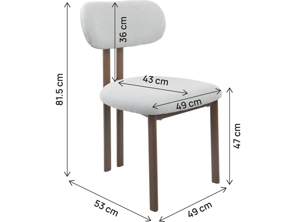 Habitat Et Jardin - Lot De 2 Chaises De Salle à Manger Imitation Bois "veralia" - Gris Clair -habitat Et Jardin - Image 3