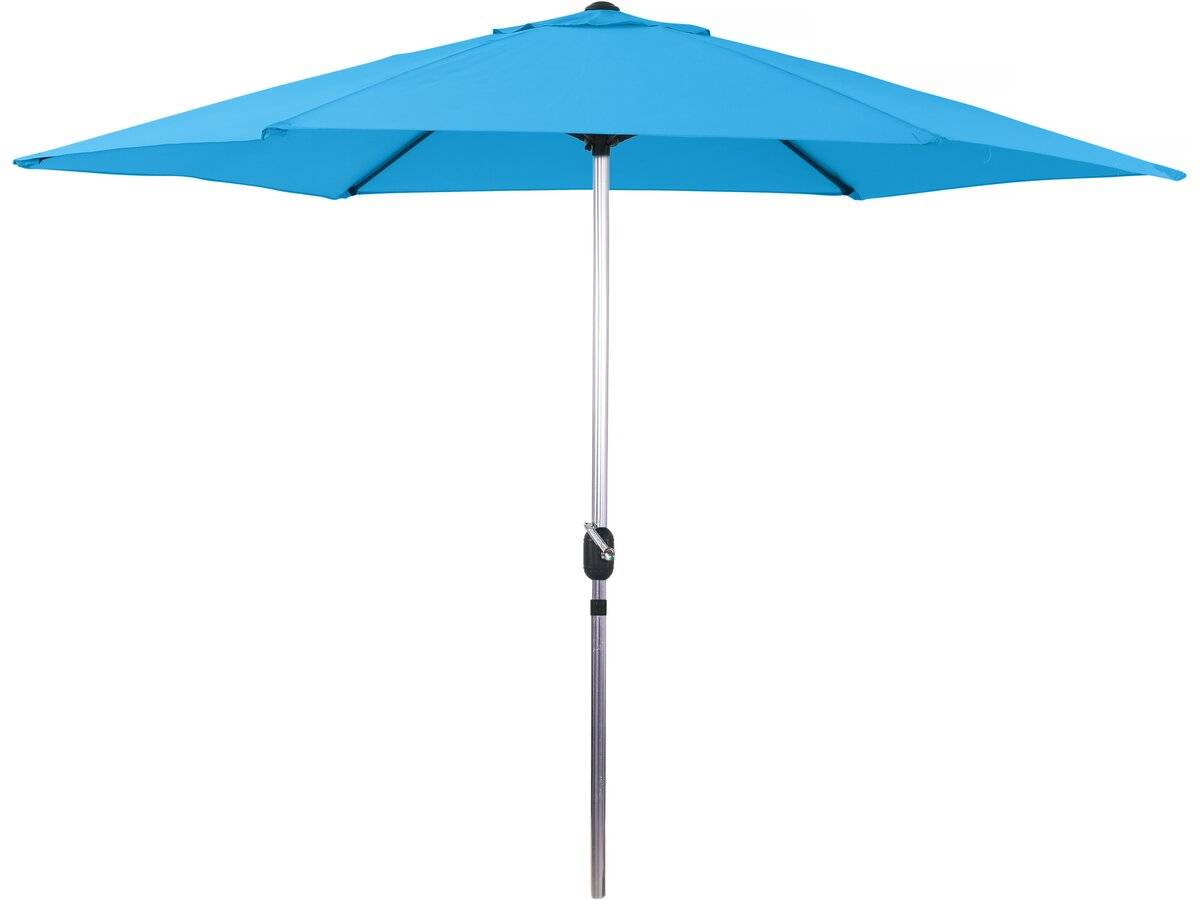 Habitat Et Jardin - Parasol Jardin Droit Alu "sol" - Rond - ø 3m - Bleu -habitat Et Jardin - Image 1