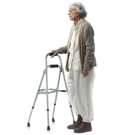 VEVOR Déambulateur pliable à un bras pour personnes âgées et hauteur réglable - Image 1