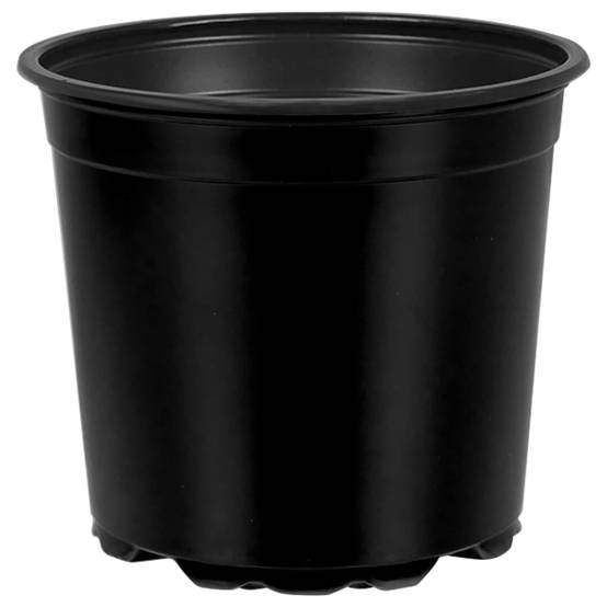 Lot de 50 Pots de Fleurs Modernes Plastique pour Jardin avec Drainage 15x13 cm Noir - ComfortXL Outdoor Living - Image 2