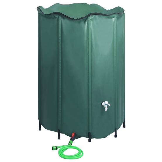 PANGIVO - Réservoir d'eau de pluie pliable PVC vert foncé 120 x 120 x 110 cm - PANGIVO - Image 3