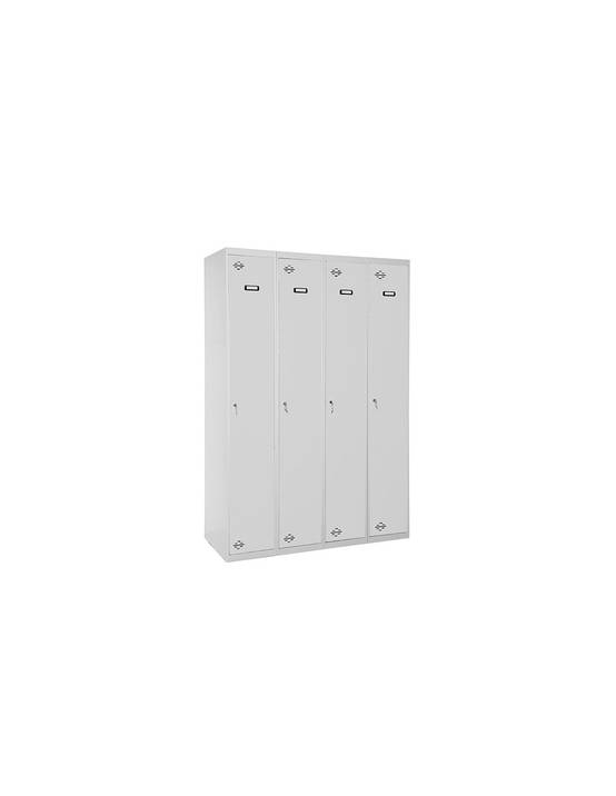 Casier-armoire Simonlocker Diy Single 4/4 400 (1600) Gris Gris Prelacado 1800x1600x500 - Simonrack