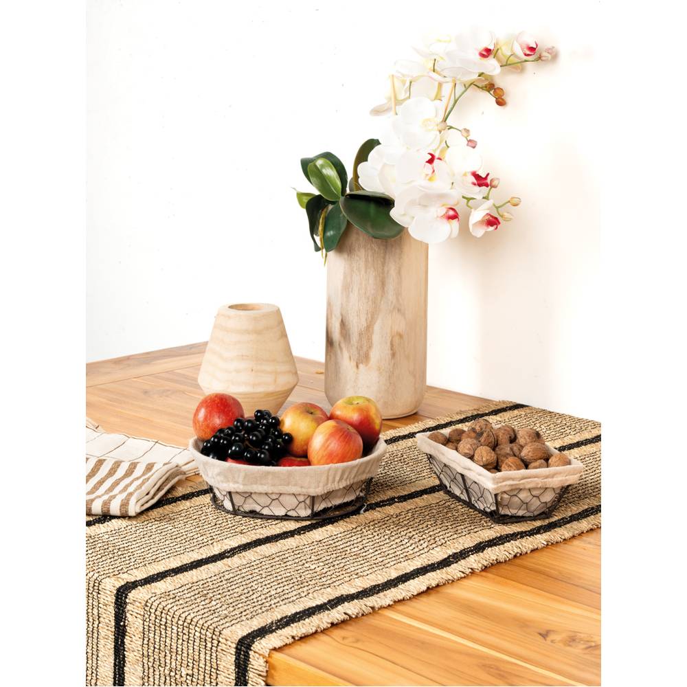 Aubry Gaspard - Grand vase rond en bois clair - Image 2