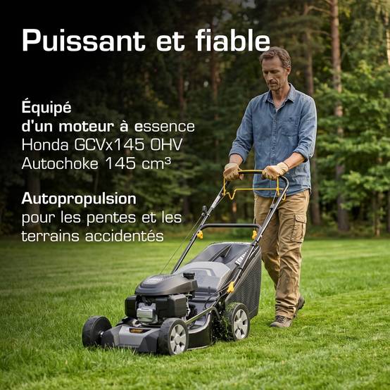 Alpina - Tondeuse AL4 46 SH, 145cc, largeur 46cm, bac 60L - ALPINA - Image 2