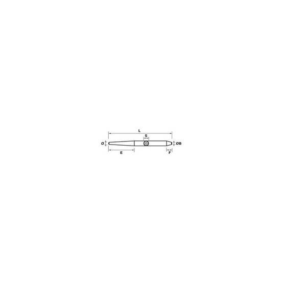 Broche de chaudronnier en acier – Outil à frapper pour assemblage mécanique - MOB - Image 2