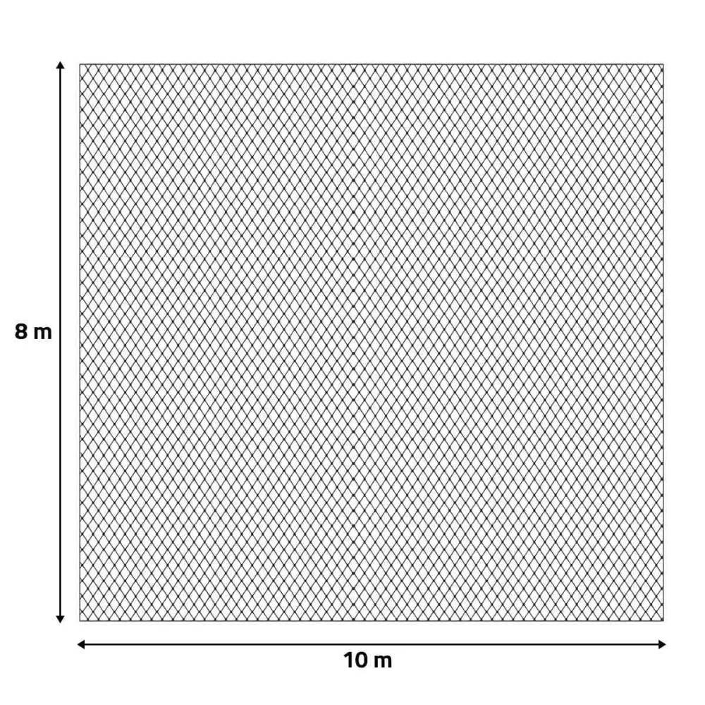 Filet de Protection Anti-Oiseaux 8x10m - Maille 15x15mm en Nylon Résistant - Image 6