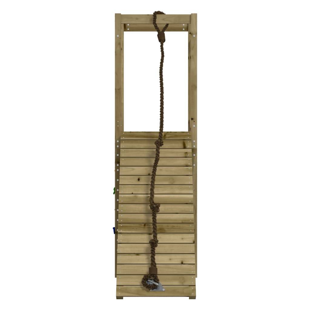 Helloshop26 - Aire de jeux d'extérieur balançoires portiques robuste jeux jardin bois de pin imprégné - Image 3