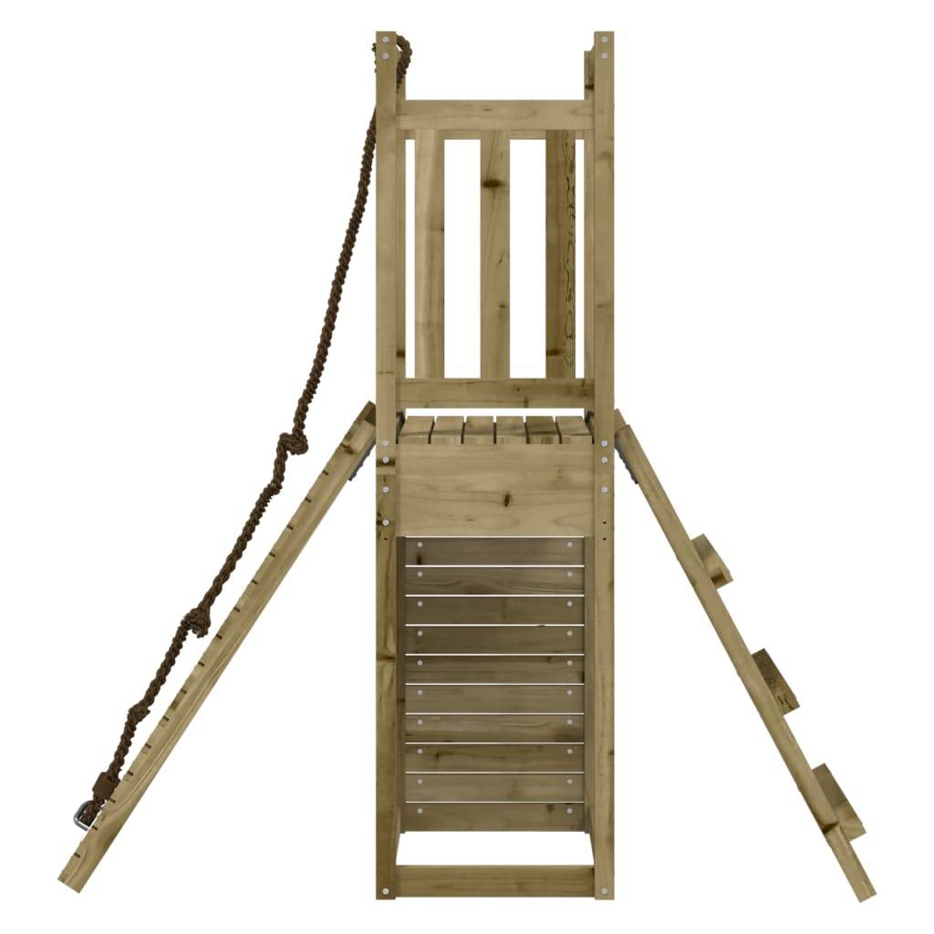 Helloshop26 - Aire de jeux d'extérieur balançoires portiques robuste jeux jardin bois de pin imprégné - Image 5