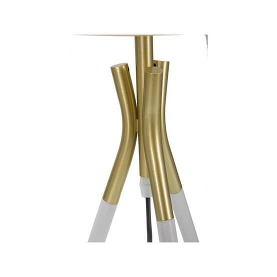 Lampe à Poser en Métal "Triply" 57cm Blanc & Or - Image 3