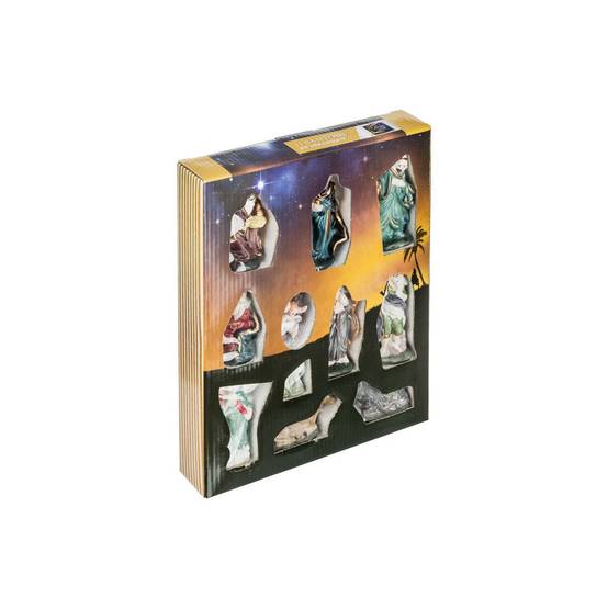 Lot de 11 Santons "Crèche" 9cm Multicolore - Image 8