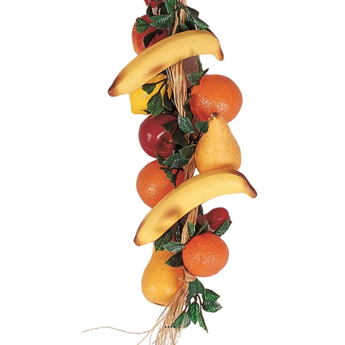 Artificielles - Grappes de fruits assortis artificiels en Plastique soufflé L 75 cm - Image 3