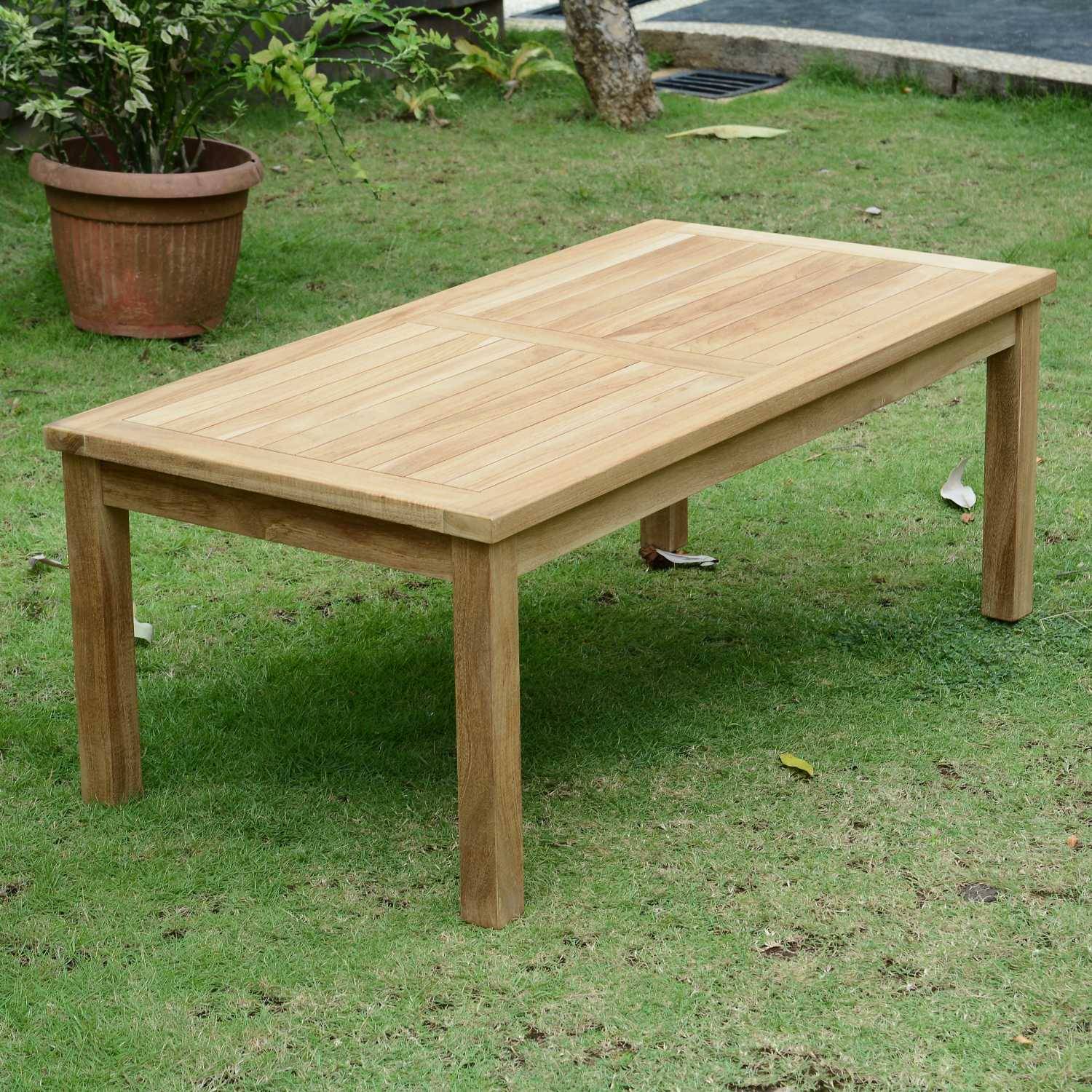Teck'Attitude - Table basse rectangulaire en teck massif Coffee 120 x 60 cm - TECK'Attitude - Image 2