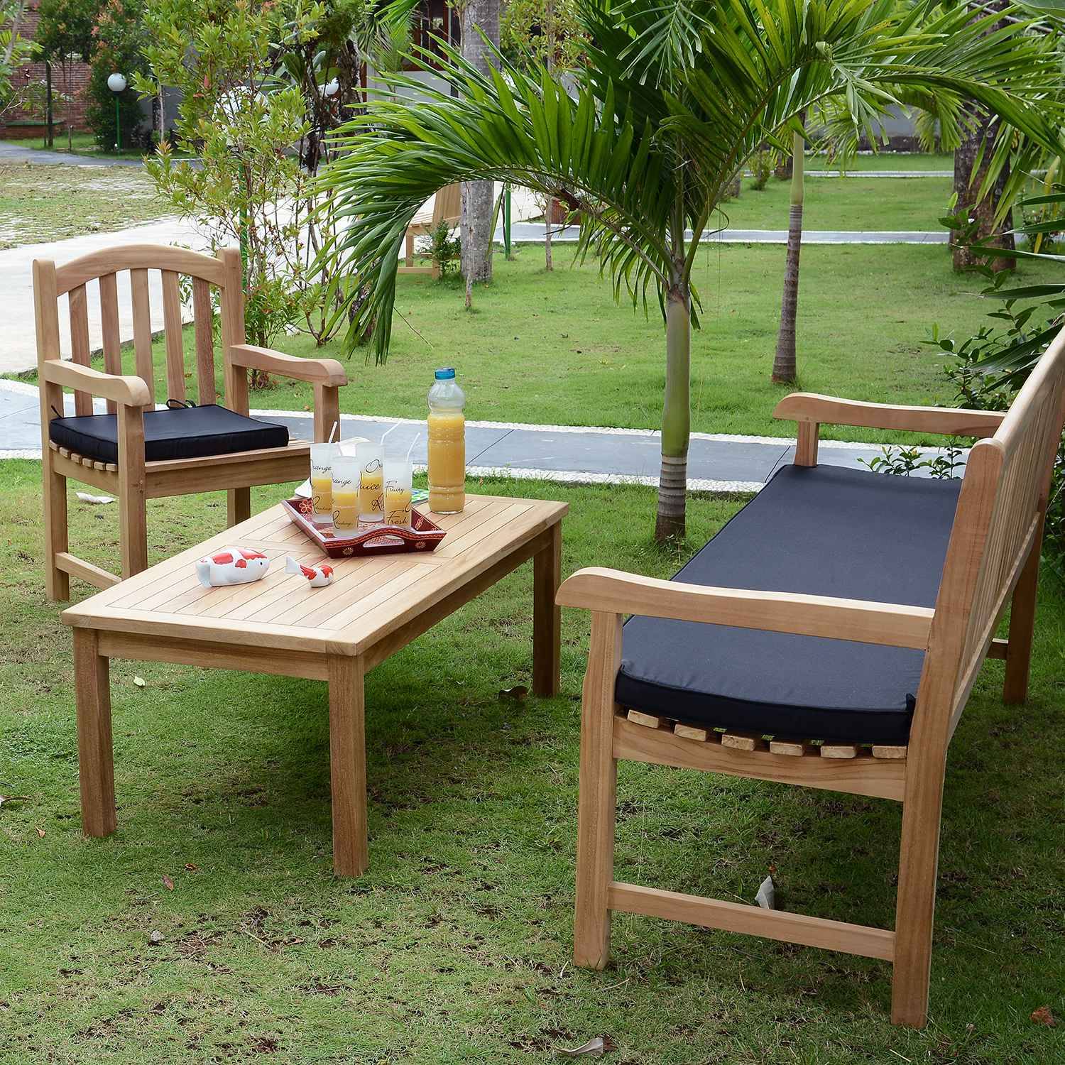 Teck'Attitude - Table basse rectangulaire en teck massif Coffee 120 x 60 cm - TECK'Attitude - Image 3