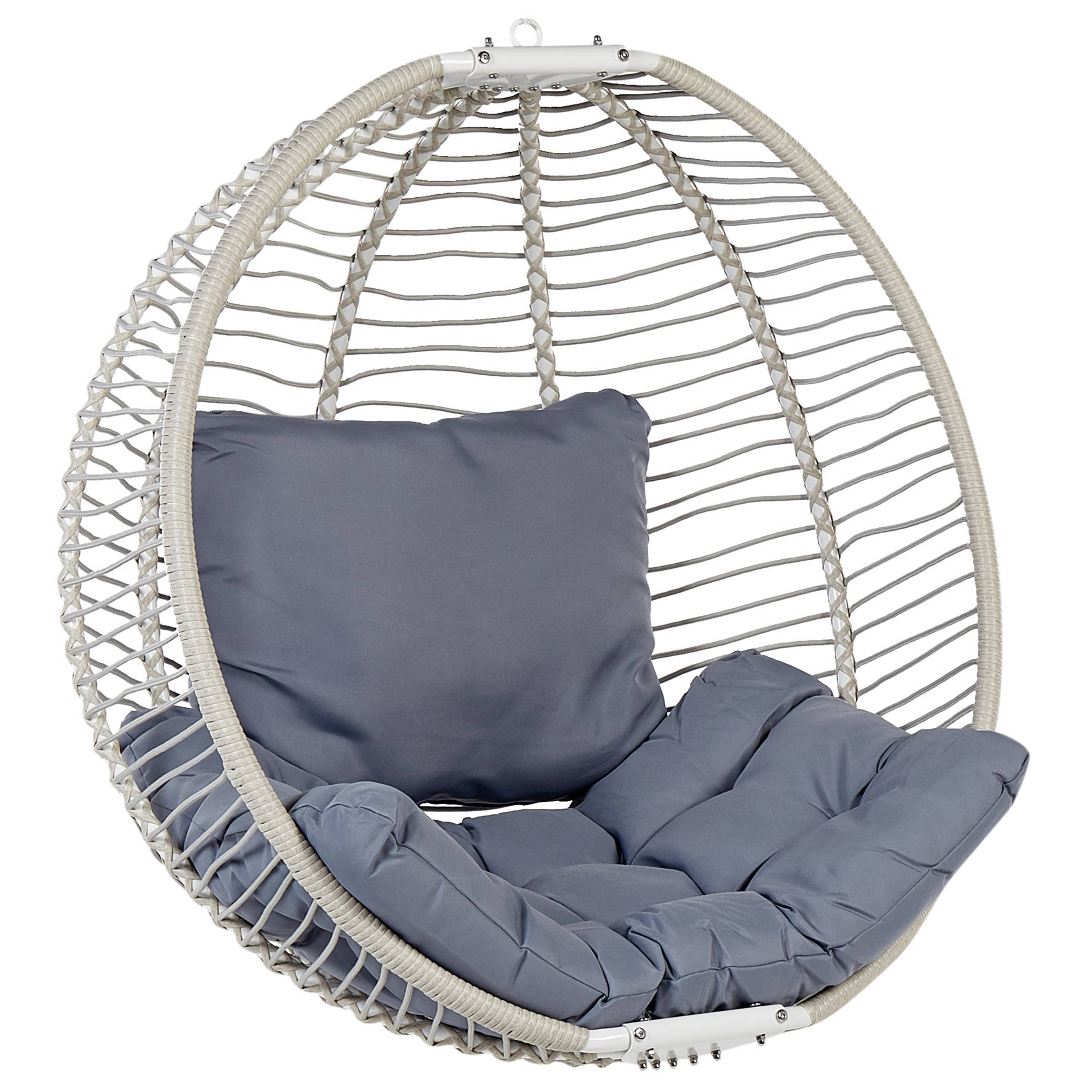 Beliani - Chaise porte-à-faux Tissu Blanc ARCO - Beliani - Image 6