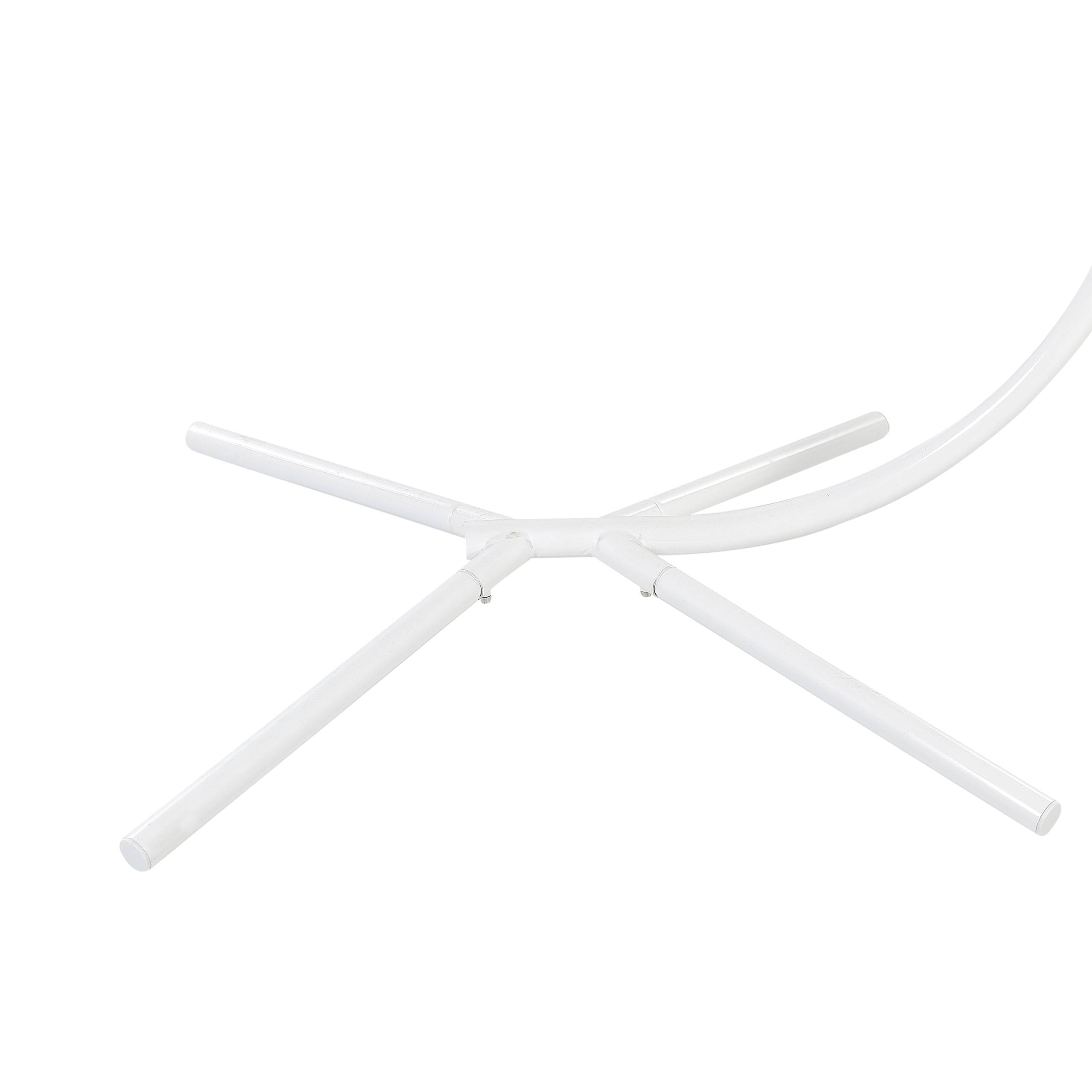Beliani - Chaise porte-à-faux Tissu Blanc ARCO - Beliani - Image 9
