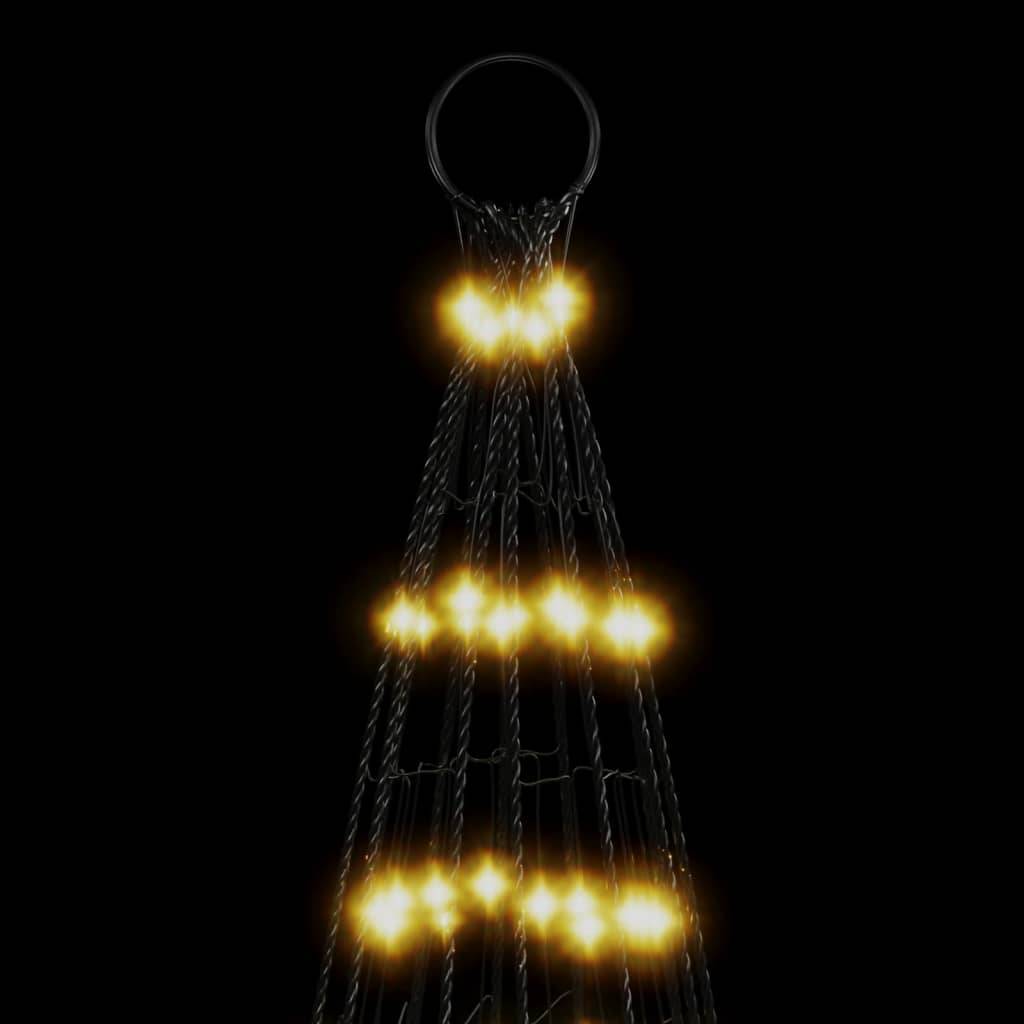 Sapin De Noël - Arbre de Noël lumineux sur mât de drapeau 1534 LED blanc 500 cm - Image 6