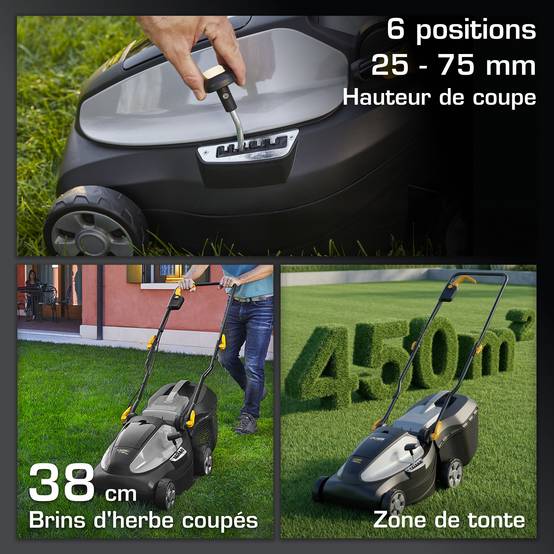 Alpina - Tondeuse AL1 3820 Li Kit, 38 cm, bac 40L, 2 batteries 20V (4Ah) - ALPINA - Image 4