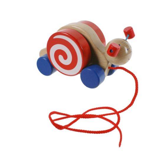 Goki - Escargot à tirer avec sa carapace mobile