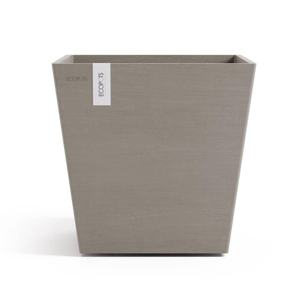 Ecopots - Pot Carré Rotterdam 35 Taupe + réservoir d'eau - 35,2 x 35,2 x H. 34 cm - 30 L ECOPOTS - Image 2